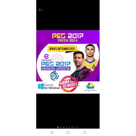 Jual PES 2017 PATCH 2024 LIGA BRI PC LAPTOP GAMES Shopee Indonesia