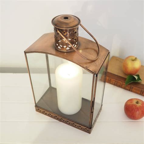 Brass Candle Lantern By Za Za Homes