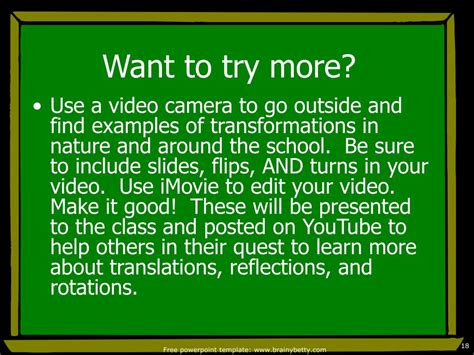 Ppt Transformations Translations Reflections And Rotations Also Known As Slides Flips