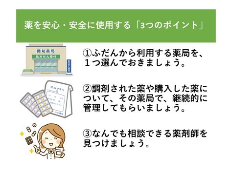 薬を安心・安全に使用する3つのポイント！ ※かかりつけ薬局・薬剤師について 国保でhot情報2020年5月号 鹿児島県国民健康保険団体連合会