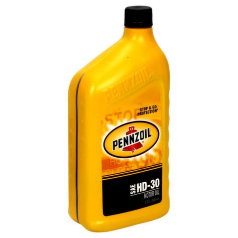 Pennzoil Motor Oil Sae Hd 30