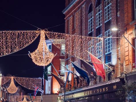 Dublin Ireland 12 19 2023 Illuminated And Decorated Grafton Street