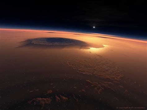 Olympus Mons The Largest Known Volcano In Our Solar System Found On