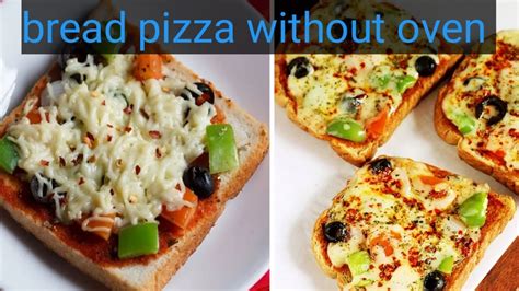 Bread Pizza Recipe Bread Pizza On Tawa Bread Pizza Without Oven