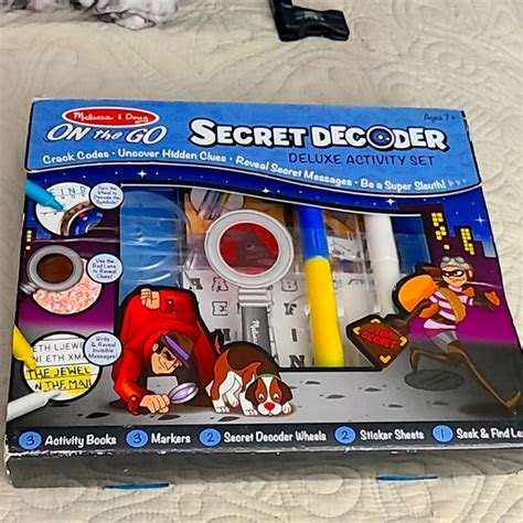 Melissa And Doug Toys Melissa Doug On The Go Secret Decoder Deluxe Activity Set And Super