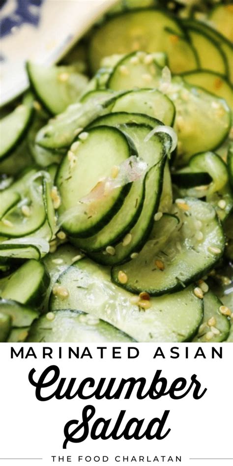 Marinated Asian Cucumber Salad Recipe The Food Charlatan