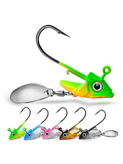 1pc 7g 10g 15g Jig Head Hook With Hook Fish Head Jighead Soft Bait