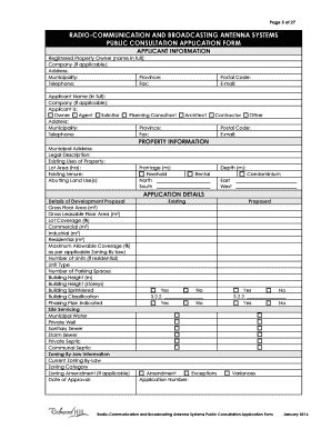 Fillable Online Radio Communication And Broadcasting Antenna