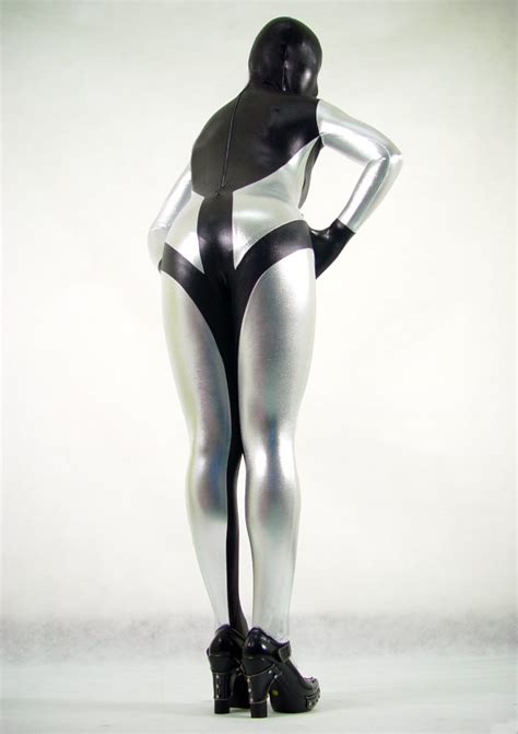 Silver Sexy Halloween Costumes For Women Zentai Cosercosplay