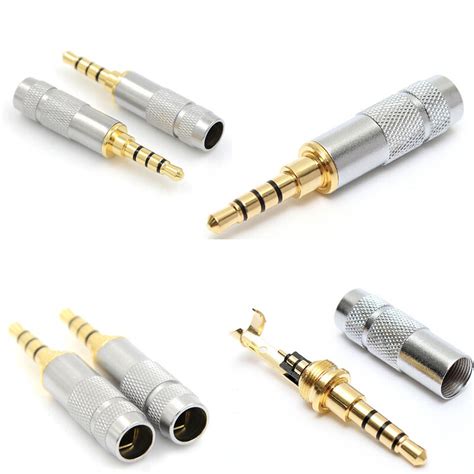 4 pol 3 5mm Stereo Kopfhörer Stecker Jack Audio Lote Stecker