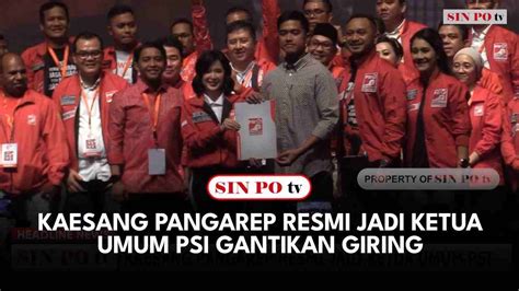 Kaesang Pangarep Resmi Jadi Ketua Umum Psi Gantikan Giring