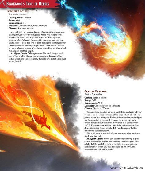 30 Dnd Spell Cards Ideas Dungeons And Dragons Homebrew Dnd Dnd 5e