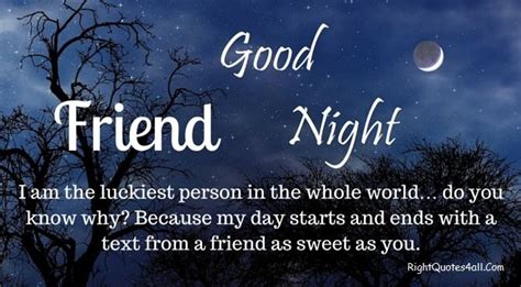 Good Night Message For Friends