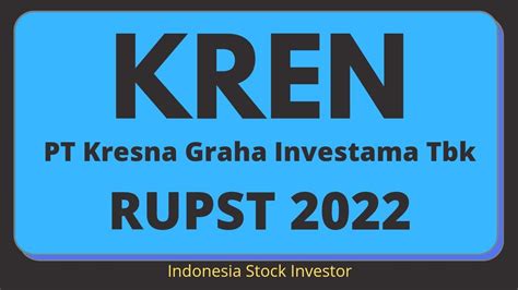 Rupst Saham Kren Pt Kresna Graha Investama Tbk Rapat Umum Pemegang