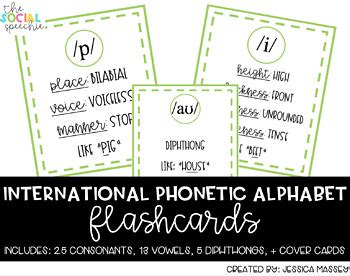 International Phonetic Alphabet Ipa Flashcards By The Social Speechie