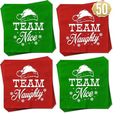 Amazon Xo Fetti Red Green White Christmas Napkins 50 Count