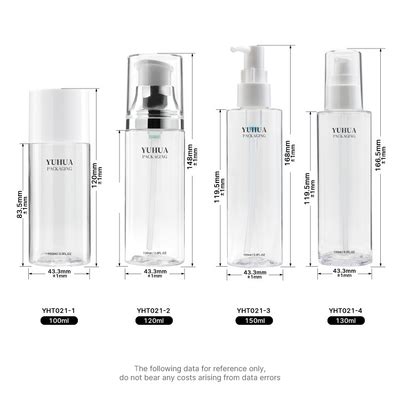 Ml Ml Ml Plastic Lotion Bottle Frosted Transparent Cylinder