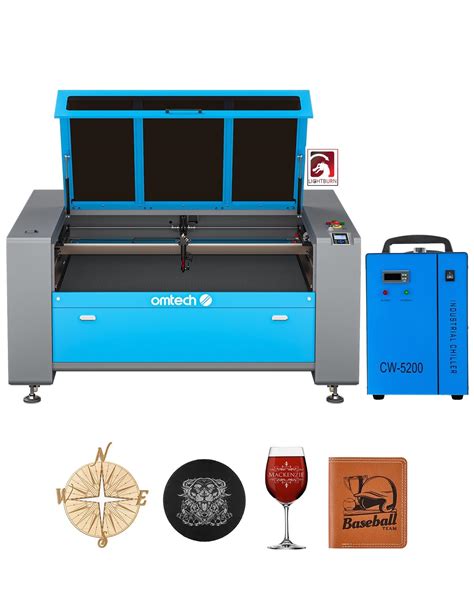 Buy OMTech 130W CO2 Laser Engraver With LightBurn Water Chiller