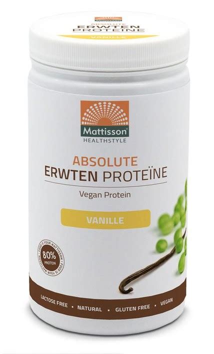 Mattisson Absolute Erwten Proteine Vanille Gram