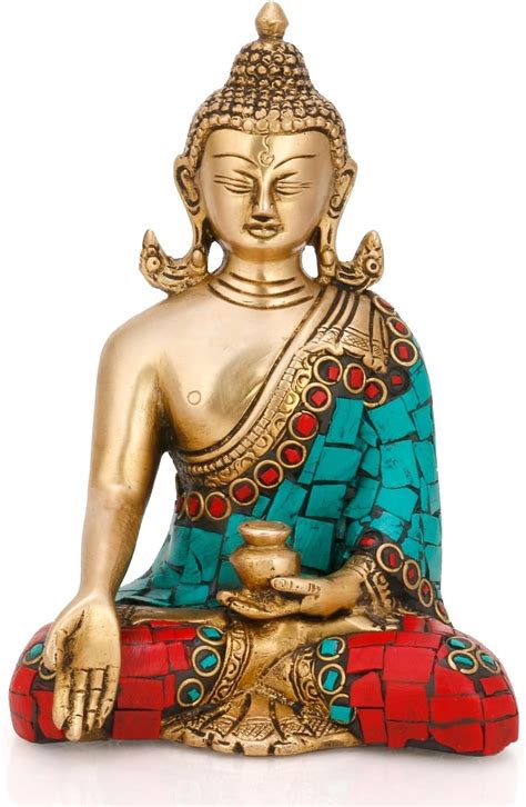 Amazon Craftvatika Brass Buddha Statue Tibet Tibetan Old Buddhism