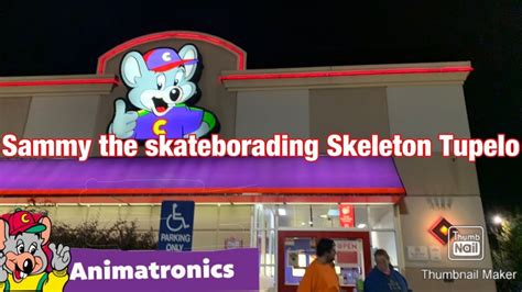 Sammy The Skateboarding Skeleton Chuck E Cheese Tupelo Mississippi