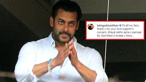 Blackbuck Poaching Case Salman Khan Expresses Gratitude Towards His