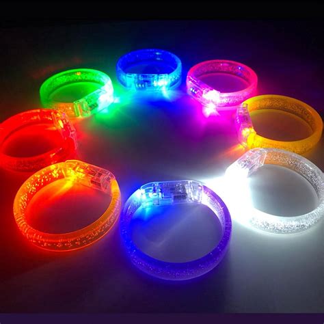 POHOVE 14pcs Glow Bracelets Colorful Light Up Bracelets LED Bracelets