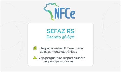 SEFAZ RS Integração entre NFC e e Meios de Pagamento Eletrônicos