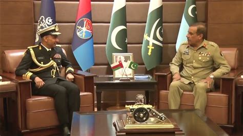 Commander Royal Navy Of Oman Called On Cjcsc General Nadeem Raza At