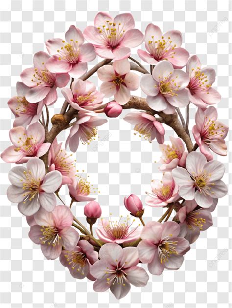 Springtime Cherry Blossom Floral Border Cherry Blossom Flower Cherry