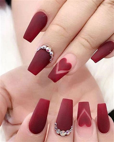 Coffin Valentines Day Nail Art Designs 2020 Vday Nails Fabulous