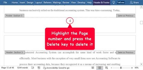 Guide How To Remove Page Numbers In Word Ms Wps Updf