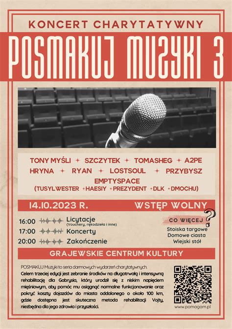 Koncert Charytatywny PoSMAkuj Muzyki 3 E Grajewo Pl Portal