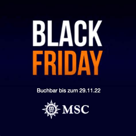 BLACK FRIDAY Kreuzfahrt Deals AIDA Mein Schiff MSC Costa Und Meer