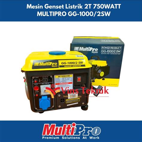 Jual Mesin Genset Listrik Watt Gg Sw Multipro Gg Sw