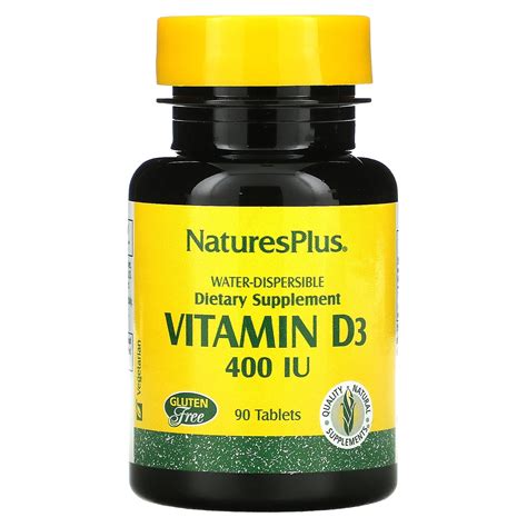 Nature S Plus Vitamin D Water Dispersable Iu Tablet Walmart