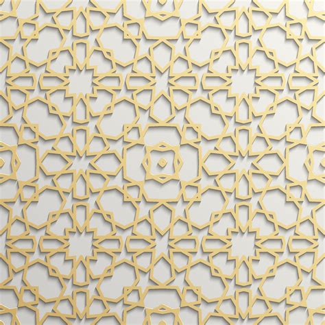 Seamless Islamic Pattern 3d Traditional Arabic Design Element