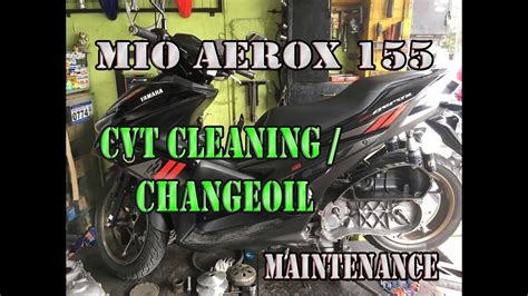 Aerox Cvt Cleaning Changeoil Maintenance Youtube