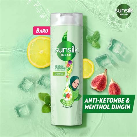 Jual Shampoo Sunsilk Hijab Menthol Dingin Anti Ketombe 300ml Refresh