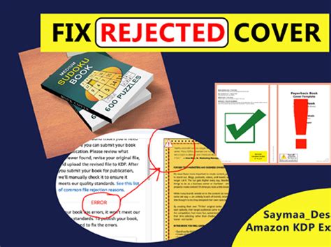 I Will Fix Any Error Rejected Book Cover Or Manuscript By Saymaa