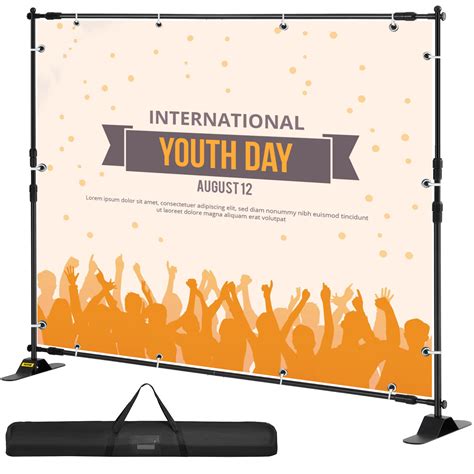 Vevor Telescopic Backdrop Banner Stand X Banner Stand Adjustable