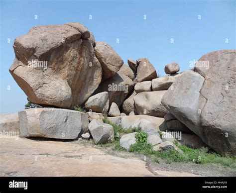 Hemakuta Hill at the Sacred Center of Vijayanagara at Hampi, a city ...