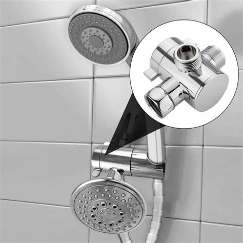 3 Way T Adapter 1 2 Bath Shower Heads Arm Mount Valve Splitter