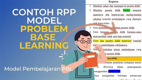 Contoh Rpp Model Problem Base Learning Pbl Untuk Ppg Youtube