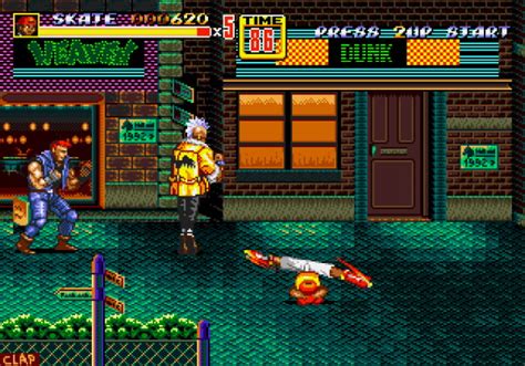 Streets Of Rage 2 Mega Drive Genesis Skate Arcade Attack