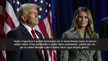 Trump Annuncia La Vittoria Sono Il 47esimo Presidente Degli Stati