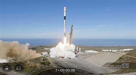 SpaceX Launches On Beautiful California Beach The NROL 167 On Top