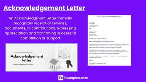 Acknowledgement Letter 5 Examples How To Write Types