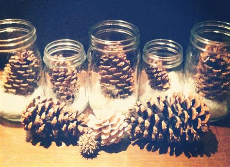 snowy pinecone mantel - Julie Measures