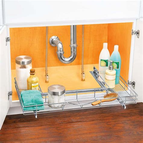 Under The Bathroom Sink Storage Ideas Clever Options Learn Along